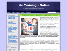 Tablet Screenshot of lifetrainingonline.com